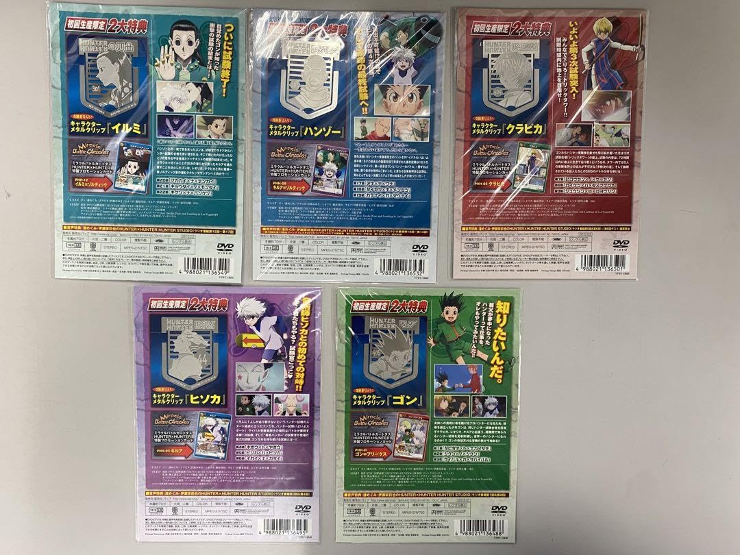 HUNTER×HUNTER 特典 キャラクターメタルクリップ 全7種類 セット HUNTER×HUNTER 特典 キャラクターメタルクリップ 全7種類 セット